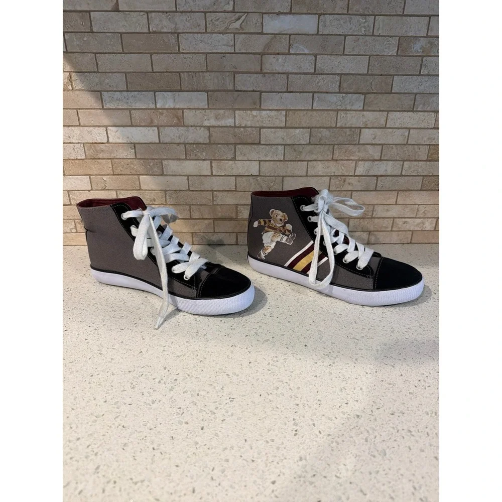 Polo Ralph‎ Lauren Solomon II Bear High Top Sneakers Youth 5